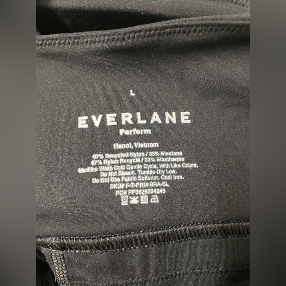 New Everlane Women Perform Bra Black Size Large - Picture 5 of 12